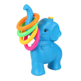 Maxbell Elephant Rings Toss Game Educational Toy Children Throw Circle Game for Kids Blue