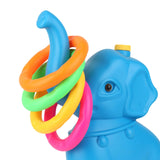 Maxbell Elephant Rings Toss Game Educational Toy Children Throw Circle Game for Kids Blue