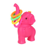 Maxbell Elephant Rings Toss Game Educational Toy Children Throw Circle Game for Kids Pink