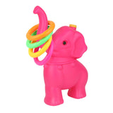 Maxbell Elephant Rings Toss Game Educational Toy Children Throw Circle Game for Kids Pink