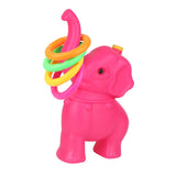 Maxbell Elephant Rings Toss Game Educational Toy Children Throw Circle Game for Kids Pink
