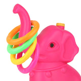Maxbell Elephant Rings Toss Game Educational Toy Children Throw Circle Game for Kids Pink