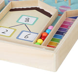 Maxbell Number Counting Toy Montessori Wood Math Toy for Kids Kindergarten Preschool