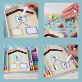 Maxbell Number Counting Toy Montessori Wood Math Toy for Kids Kindergarten Preschool