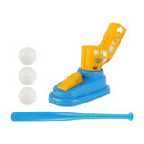 Maxbell Kids Pitching Machine Baseball Batting Machine for Birthday Gifts Girls Boys Yellow