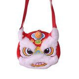 Maxbell Embroidered Tote Purse Portable Chinese New Year Crossbody Bag Street Indoor Style B