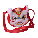 Maxbell Embroidered Tote Purse Portable Chinese New Year Crossbody Bag Street Indoor Style B