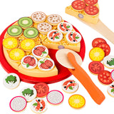 Maxbell Kitchen Accessory Food Toys Cutting Play Food Toy Window Display Gift Crafts Pizza