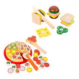 Maxbell Kitchen Accessory Food Toys Cutting Play Food Toy Window Display Gift Crafts Pizza