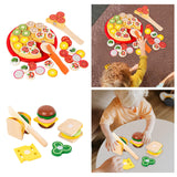 Maxbell Kitchen Accessory Food Toys Cutting Play Food Toy Window Display Gift Crafts Pizza
