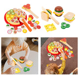 Maxbell Kitchen Accessory Food Toys Cutting Play Food Toy Window Display Gift Crafts Pizza