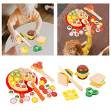 Maxbell Kitchen Accessory Food Toys Cutting Play Food Toy Window Display Gift Crafts Pizza