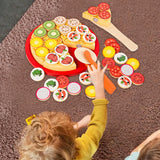 Maxbell Kitchen Accessory Food Toys Cutting Play Food Toy Window Display Gift Crafts Pizza