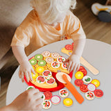 Maxbell Kitchen Accessory Food Toys Cutting Play Food Toy Window Display Gift Crafts Pizza