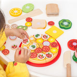 Maxbell Kitchen Accessory Food Toys Cutting Play Food Toy Window Display Gift Crafts Pizza
