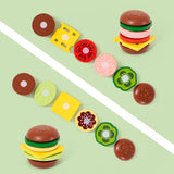 Maxbell Kitchen Accessory Food Toys Cutting Play Food Toy Window Display Gift Crafts hamburger