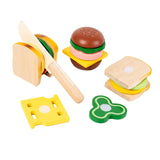 Maxbell Kitchen Accessory Food Toys Cutting Play Food Toy Window Display Gift Crafts hamburger