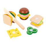 Maxbell Kitchen Accessory Food Toys Cutting Play Food Toy Window Display Gift Crafts hamburger