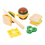 Maxbell Kitchen Accessory Food Toys Cutting Play Food Toy Window Display Gift Crafts hamburger