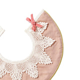 Maxbell Lace Feeding Bibs Absorbent Lace Handmade Drool Burp Bibs for Newborn Infant