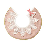 Maxbell Lace Feeding Bibs Absorbent Lace Handmade Drool Burp Bibs for Newborn Infant