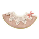 Maxbell Lace Feeding Bibs Absorbent Lace Handmade Drool Burp Bibs for Newborn Infant