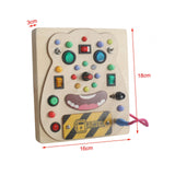 Maxbell Montessori Busy Board Sensory Toys for Birthday Gifts Boys and Girls Nursery