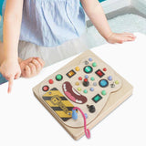 Maxbell Montessori Busy Board Sensory Toys for Birthday Gifts Boys and Girls Nursery