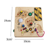 Maxbell Switch Light Busy Board Sensory Toys for Kindergarten Birthday Gifts Infants