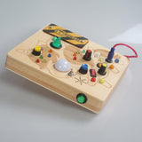 Maxbell Switch Light Busy Board Sensory Toys for Kindergarten Birthday Gifts Infants