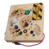 Maxbell Switch Light Busy Board Sensory Toys for Kindergarten Birthday Gifts Infants