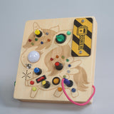 Maxbell Switch Light Busy Board Sensory Toys for Kindergarten Birthday Gifts Infants