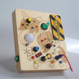 Maxbell Switch Light Busy Board Sensory Toys for Kindergarten Birthday Gifts Infants