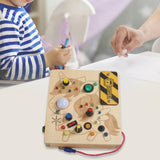 Maxbell Switch Light Busy Board Sensory Toys for Kindergarten Birthday Gifts Infants