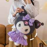 Maxbell Anime Plush Doll Throw Pillow Kids Gifts for Festivals Collection Girls Boys violet