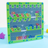 Maxbell Magnetic Color and Number Maze Valentines Gifts for Kids Sensory Toy for Kid