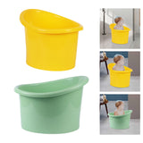 Maxbell Baby Shower Bucket Portable Baby Bath Tub for Newborn Boys and Girls Infants Yellow