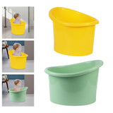 Maxbell Baby Shower Bucket Portable Baby Bath Tub for Newborn Boys and Girls Infants Yellow