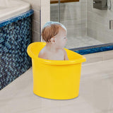 Maxbell Baby Shower Bucket Portable Baby Bath Tub for Newborn Boys and Girls Infants Yellow