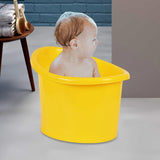 Maxbell Baby Shower Bucket Portable Baby Bath Tub for Newborn Boys and Girls Infants Yellow
