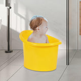 Maxbell Baby Shower Bucket Portable Baby Bath Tub for Newborn Boys and Girls Infants Yellow
