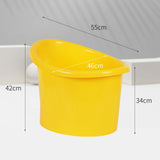 Maxbell Baby Shower Bucket Portable Baby Bath Tub for Newborn Boys and Girls Infants Yellow