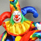 Maxbell Ceramic Clown Doll Arts Crafts Novelty Home Display Souvenirs Harlequin Doll