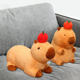 Maxbell Capybara Toy Doll Car Cute Capybara Stuffed Animal for Children Family Teens sitting 28cm