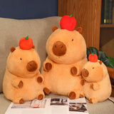 Maxbell Capybara Toy Doll Car Cute Capybara Stuffed Animal for Children Family Teens sitting 28cm