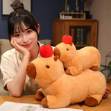 Maxbell Capybara Toy Doll Car Cute Capybara Stuffed Animal for Children Family Teens lie 30cm