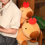 Maxbell Capybara Toy Doll Car Cute Capybara Stuffed Animal for Children Family Teens lie 30cm