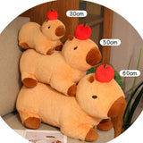 Maxbell Capybara Toy Doll Car Cute Capybara Stuffed Animal for Children Family Teens lie 30cm