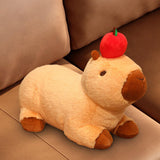 Maxbell Capybara Toy Doll Car Cute Capybara Stuffed Animal for Children Family Teens lie 30cm