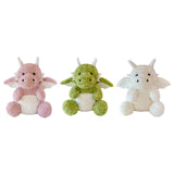 Maxbell Soft Cartoon Flying Dragon Pillow Doll Chinese New Year Decoration for Party Pink